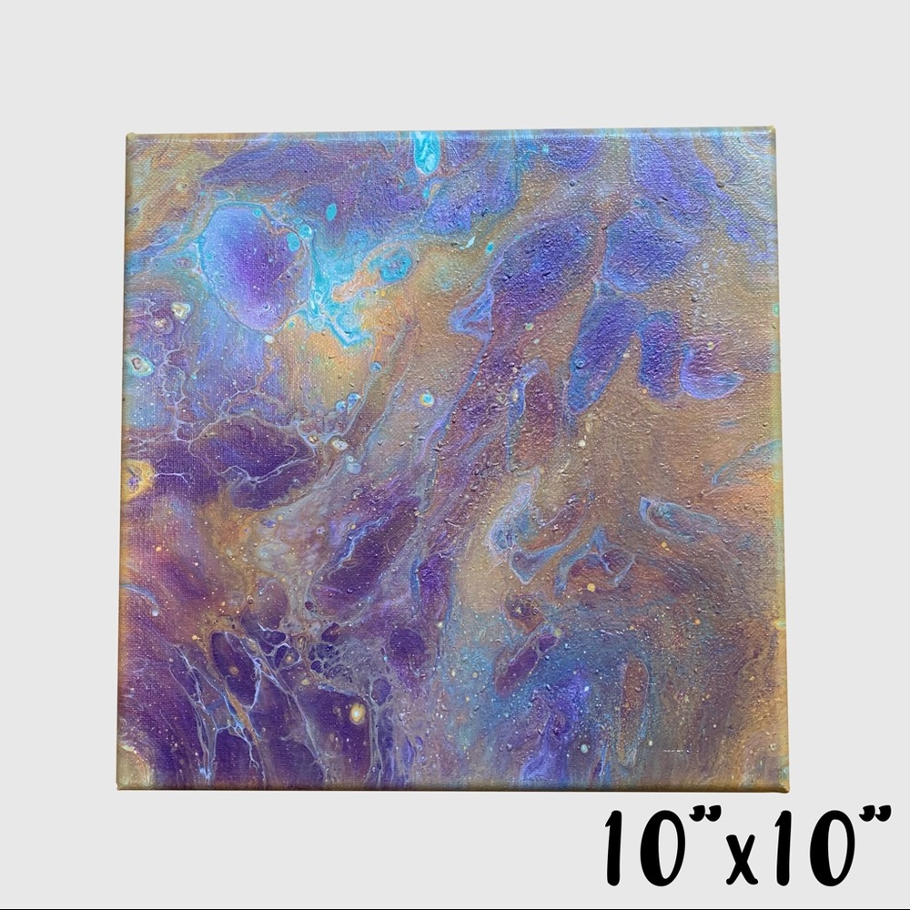New! Abstract swirl gloss acrylic stretched canvas